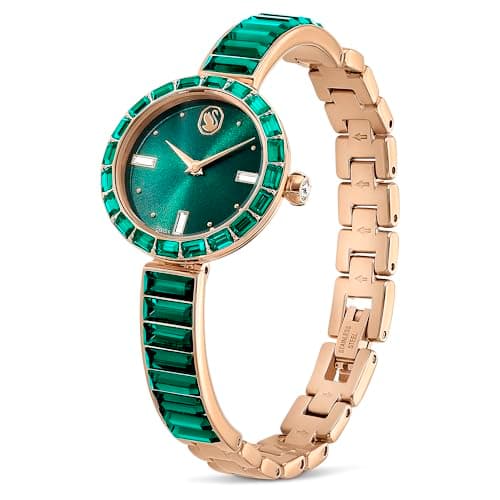 Swarovski Matrix Bangle Watch - Premium Swiss Made Crystal Bracelet for Women
| Swarovski Matrix Bangle Watch - Green G