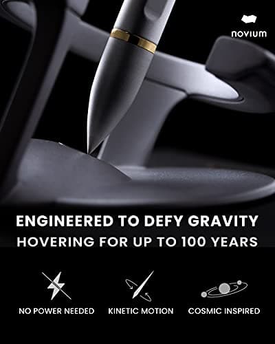 Novium Hoverpen |0 Interstellar Edition - Space Black Ballpoint Pen, Unique Conversational Starter, Premium Futuristic D