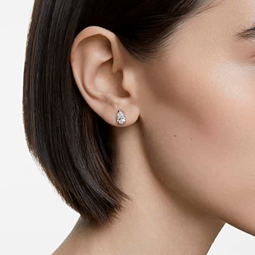 Swarovski Attract Pear Jewelry Clear Crystals Rhodium Finish Women Fashion Accessories