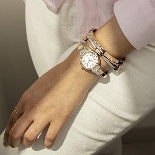 Anne Klein Women's Premium Crystal Accented Bangle Watch Set for Fashionable Women
| Anne Klein Women's Premium Crystal