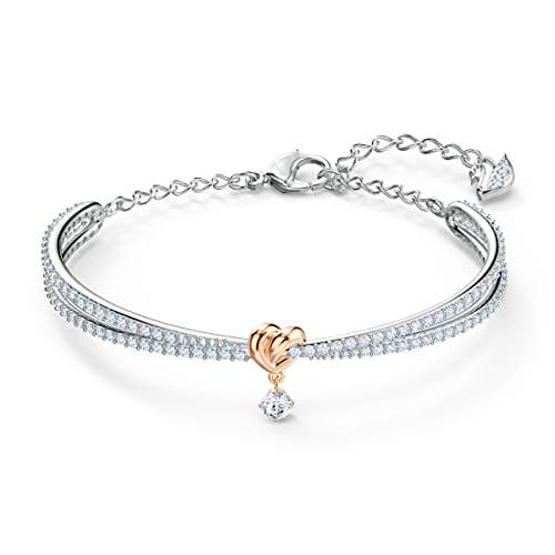 Swarovski Lifelong Heart Jewelry - Rose Gold & Rhodium Tone Necklace, Earrings, and Bracelet  
Swarovski Lifelong Heart