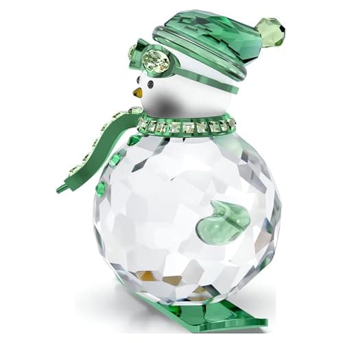 Swarovski Holiday Cheers Dulcis Snowman Green Ornament for Decor