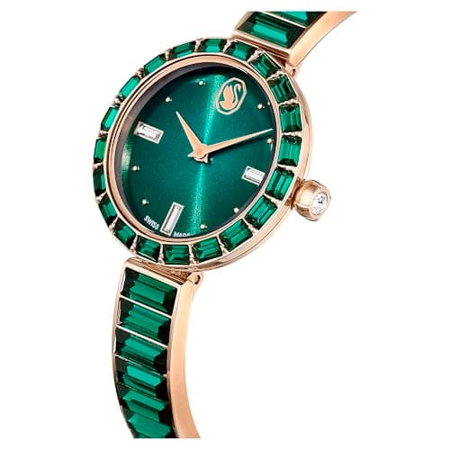 Swarovski Matrix Bangle Watch - Premium Swiss Made Crystal Bracelet for Women
| Swarovski Matrix Bangle Watch - Green G