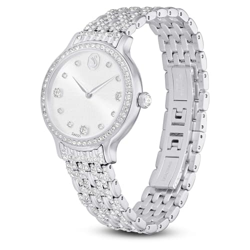 Swarovski Imber Swiss Made Watch for Women Stainless Steel Metal Bracelet Silver Tone