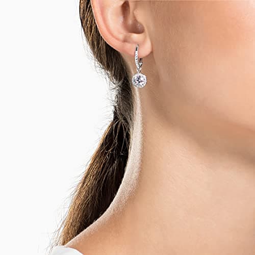 Swarovski Una Angelic Crystal Drop Earrings for Women Everyday Wear Sparkling Shine