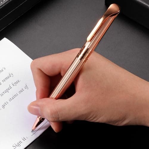 Rollerball Pen Liquid Ink Pens for Women Luxury Box G5 (Rose Gold) Executive Office Birthday Gift