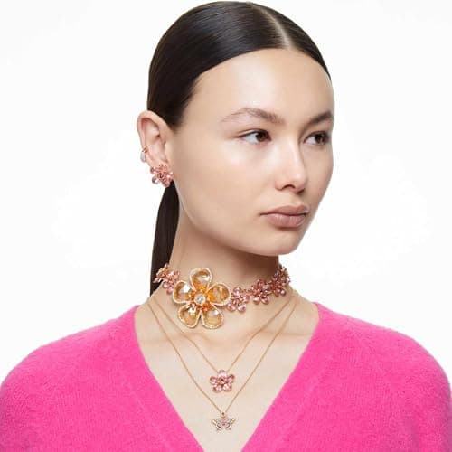Swarovski Dextera Crystal Pavé Hoop Earrings for Women Formal Events Sparkling Lightweight Jewelry Collection