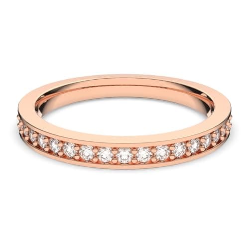 Swarovski Rare Ring Rose Gold-Plated for Elegant Women, Everyday Wear, Sparkling Crystal Accents, 925 Sterling Silver,