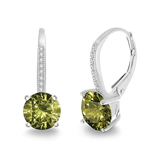 LESA MICHELE Rhodium Plated Sterling Silver Cubic Zirconia Drop Bridal Earrings for Women
| LESA MICHELE Rhodium Plated