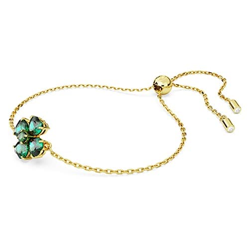 Swarovski Idyllia Clover Crystal Jewelry Collection for Women Special Occasions Sparkling Design 18K Gold Plated 0.5ct