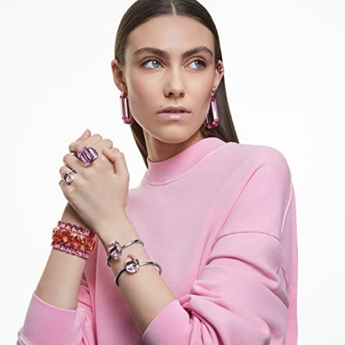 Swarovski Lucent Cocktail Ring Jewelry Collection for Women Blue Crystal Pink Crystal Party Events