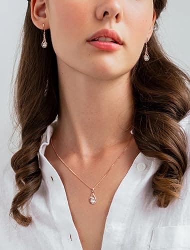 Sterling Silver Infinity Dangle Drop Earrings for Women Evening Parties
| Twisted Gemstone Sterling Silver Leverback Ea