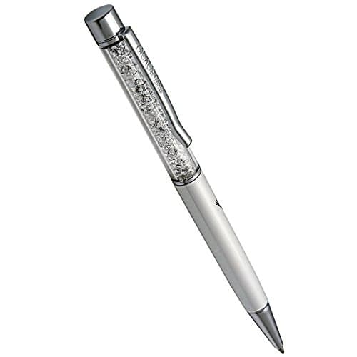 Swarovski Crystal Set Of 2 Limited Edition Stainless Steel Ballpoint Pens for FashionableOffice Enthusiasts
| Swarovski