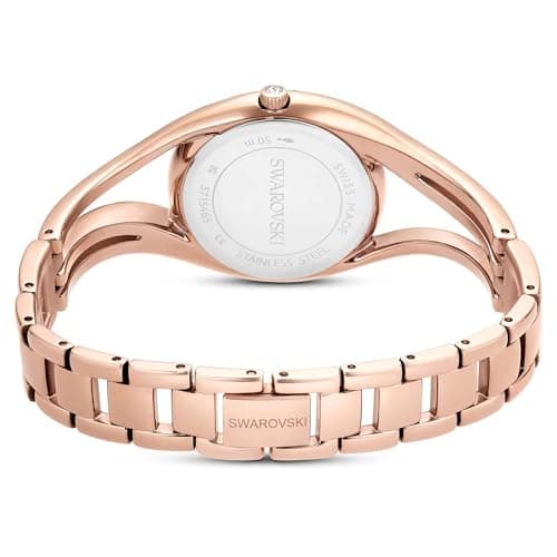 Swarovski Hyperbola Bangle Watch for Women, Swiss Made, Rose Gold Tone, Elegant Jewelry for Special Occasions, 316L Stai
