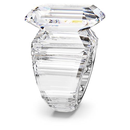 Swarovski Lucent Clear Octagon Cut Cocktail Ring Size 8 for Elegant Women Parties and Events
| Swarovski Lucent Clear O