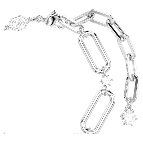 Swarovski Constella Jewelry Collection - Coordinating Necklace and Bracelet, Crystal & Chain Design, Rhodium Finish
| S