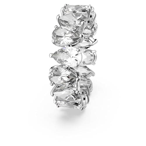 Swarovski Matrix Vittore Ring for Elegant Women, Drop Cut, Clear Rhodium Finished, Size US 9 EU 60
| Swarovski Matrix V