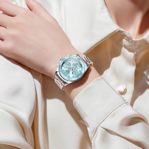 Luxury OLEVS Women's Fashion Rose Gold Diamond Analog Quartz Watches for Women
| OLEVS Women's Stainless Steel Luminous