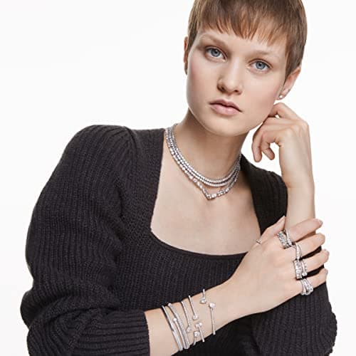 Swarovski Twist Crystal Ring Jewelry Collection for Women, Diamond Cut Rhodium Tone Finish
| Swarovski Twist Crystal Ri