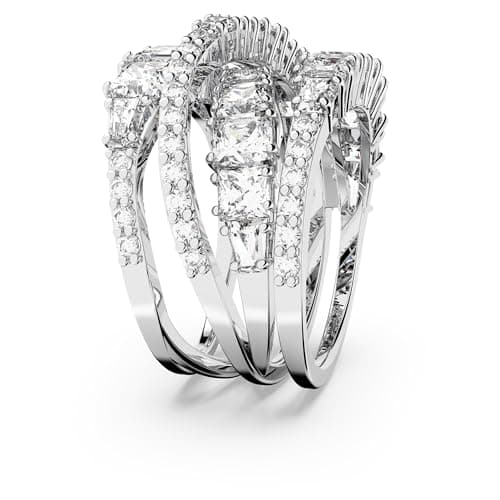 Swarovski Hyperola Ring - Mixed Cuts Clear Rhodium Finish for Fashion Statement Jewelry Lovers
| Swarovski Hyperola Rin