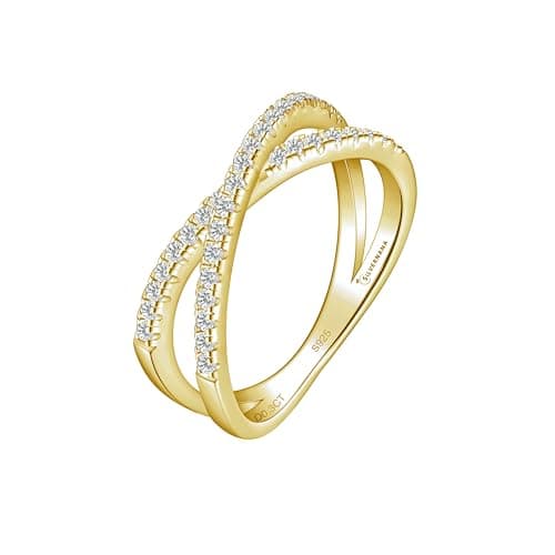 SilverNana Moissanite Wedding Band, 925 Sterling Silver Stackable Eternity Rings for Women Size 4-10
SilverNana Moissani