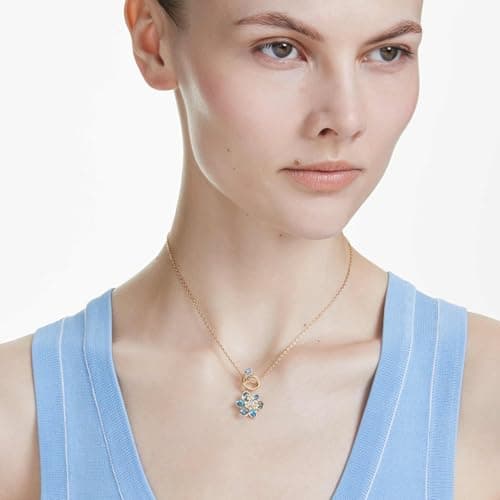 Swarovski Idyllia Blue Flower Pendant, Gold-Tone Finish for Women
| Swarovski Idyllia Blue Mixed Cuts Flower Pendant, G
