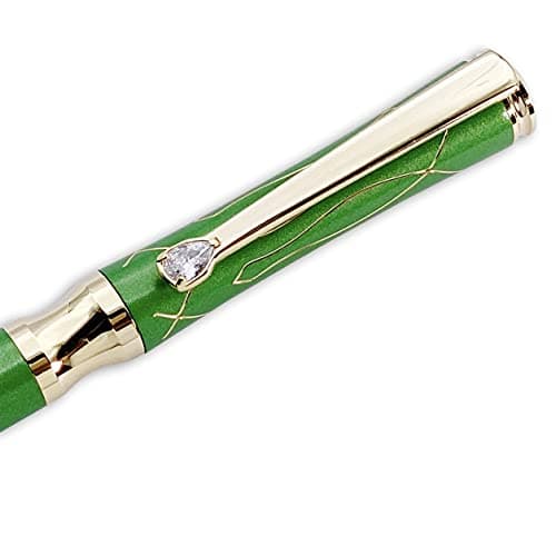 Lachieva Lux Nice Elegant Crystal Executive Metal Ballpoint Pen for Women - Barbie Pink