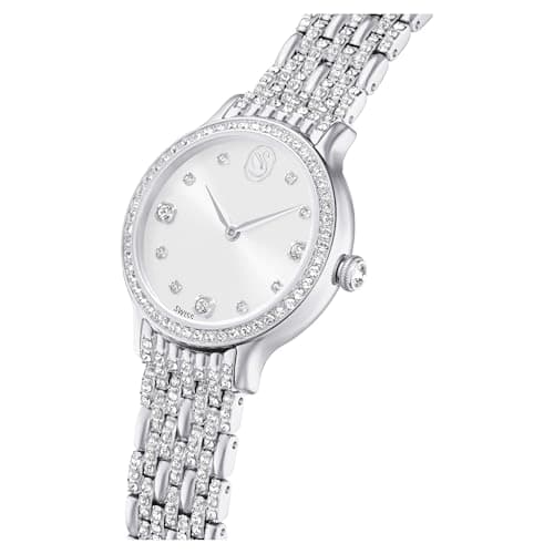 Swarovski Imber Swiss Made Watch for Women Stainless Steel Metal Bracelet Silver Tone