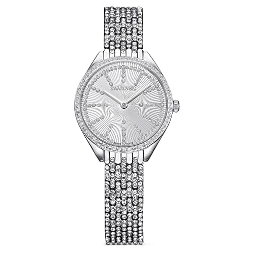 Swarovski Attract Crystal Watch Collection for Women Metal Bracelet Trendy Timepiece Stylish Jewelry