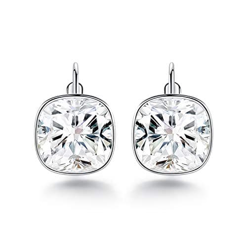 MDFUN Bella Drop Earrings Crystals 18K White Gold Plated Hypoallergenic Dangle Earrings for Women  
MDFUN Bella Drop Ear