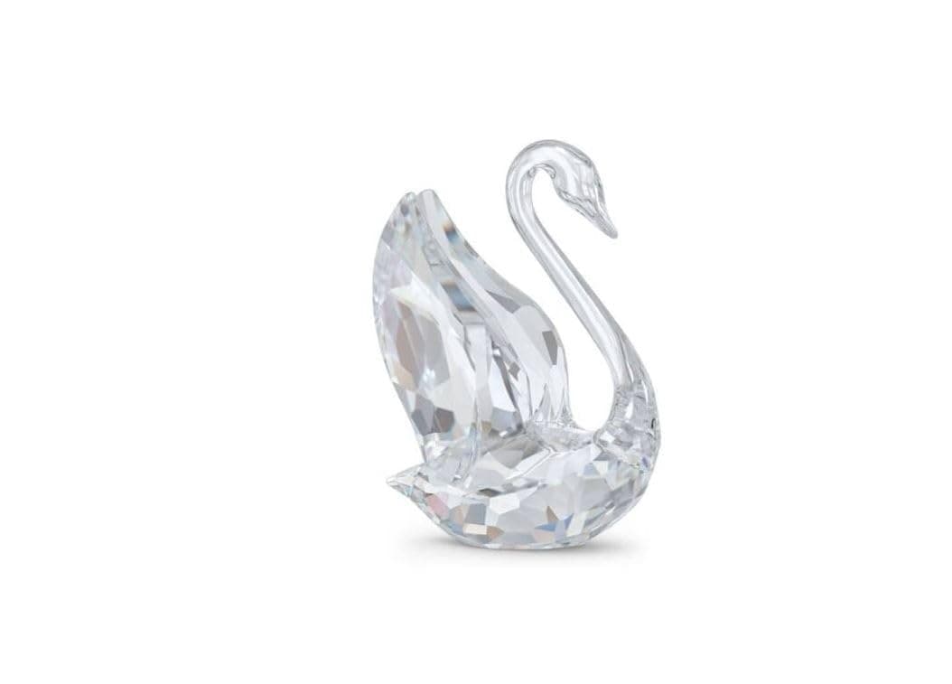 Swarovski Iconic Signum Small Clear Crystal Swan Decoration Piece for Home Décor