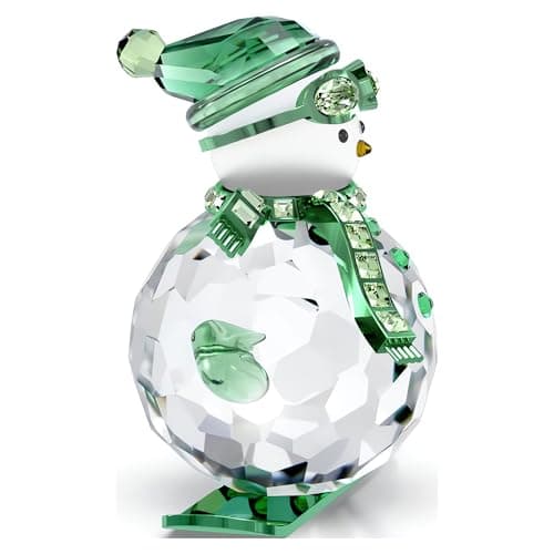Swarovski Holiday Cheers Dulcis Snowman Green Ornament for Decor