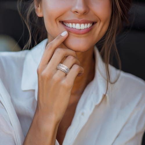 Ross-Simons |40 ct. t.w. CZ Ring in Sterling Silver for Women on Formal Occasions - Elegant and Durable Jewelry Accents