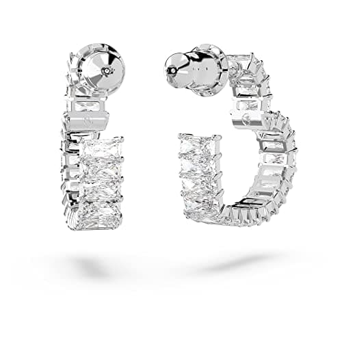 Swarovski Matrix Crystal Jewelry Collection with Heart Symbols and Rhodium Finished Metal for Women
| Swarovski Matrix
