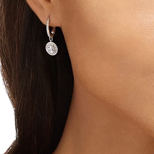 Swarovski Una Angelic Crystal Drop Earrings for Women Everyday Wear Sparkling Shine