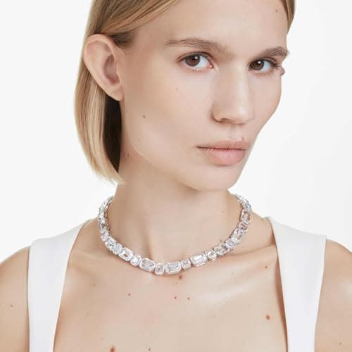 Swarovski Millenia Tennis Necklace, Octagon Cut, Clear, Rhodium Finish for Women
| Swarovski Millenia Tennis Necklace,