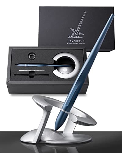 Novium Hoverpen |0 Interstellar Edition - Space Black Ballpoint Pen, Unique Conversational Starter, Premium Futuristic D