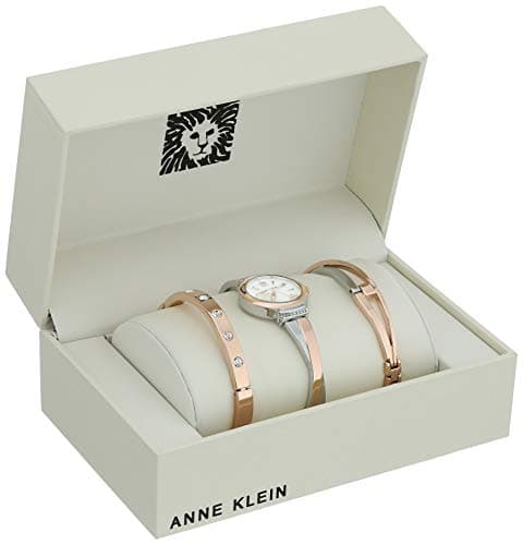 Anne Klein Women's Premium Crystal Accented Bangle Watch Set for Fashionable Women
| Anne Klein Women's Premium Crystal