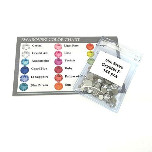 SWAROVSKI CRYSTAL PARADISE SHINE Rhinestones Nail Art for Beauty Enthusiasts at Home Party Events SS5-SS30 Sizes 144pcs