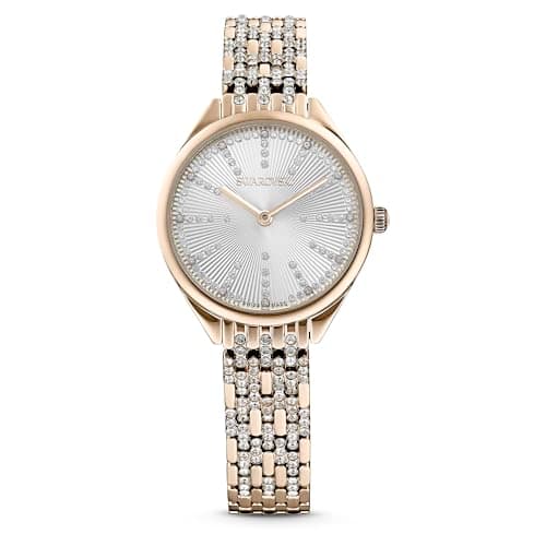 Swarovski Attract Crystal Watch Collection for Women Metal Bracelet Trendy Timepiece Stylish Jewelry