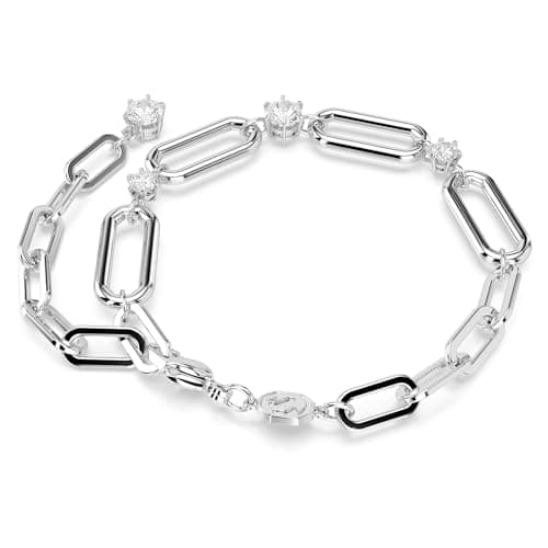 Swarovski Constella Jewelry Collection - Coordinating Necklace and Bracelet, Crystal & Chain Design, Rhodium Finish
| S