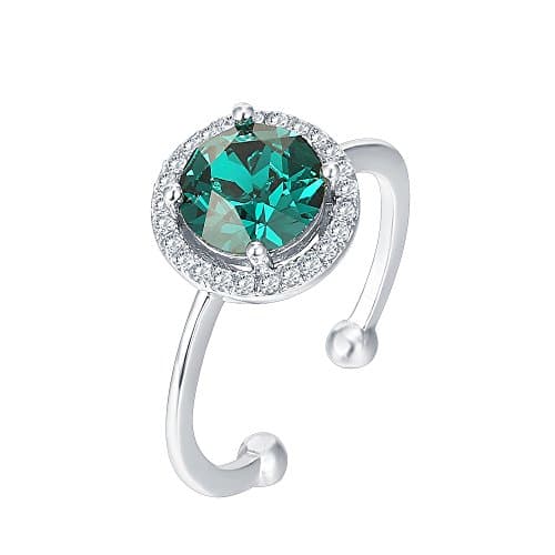 PAVOI 14K Gold Plated Crystal Birthstone Rings for Women | Fashion Jewelry for Special Occasions | Birthstone Meaning &