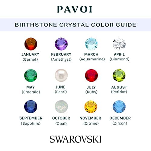 PAVOI 14K Gold Plated Crystal Birthstone Rings for Women | Fashion Jewelry for Special Occasions | Birthstone Meaning &
