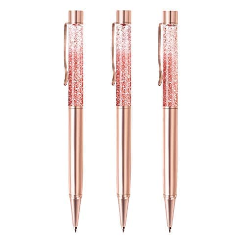 ZZTX Rose Gold Ballpoint Pens For Office Supplies Wedding Birthday Christmas