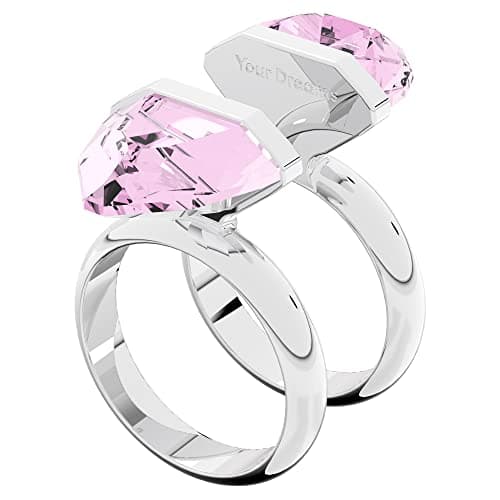 Swarovski Lucent Crystal Ring Jewelry Collection for Women with Rhodium Tone Finish and Pink Crystals
| Swarovski Lucen