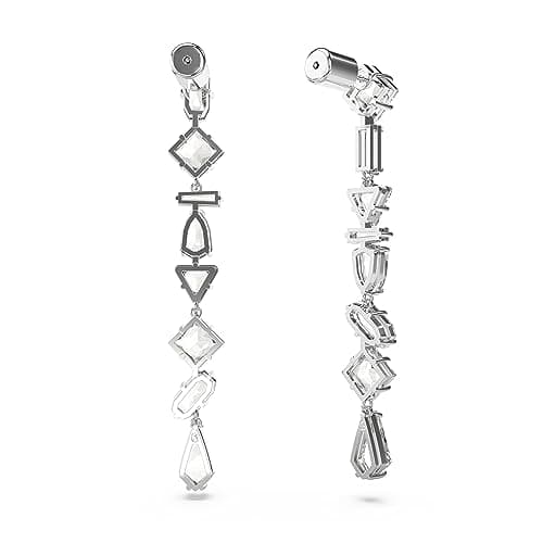 Swarovski Mesmera Drop Earrings for Women Casual Occasions Sparkling Genuine Crystal Earrings 925 Sterling Silver