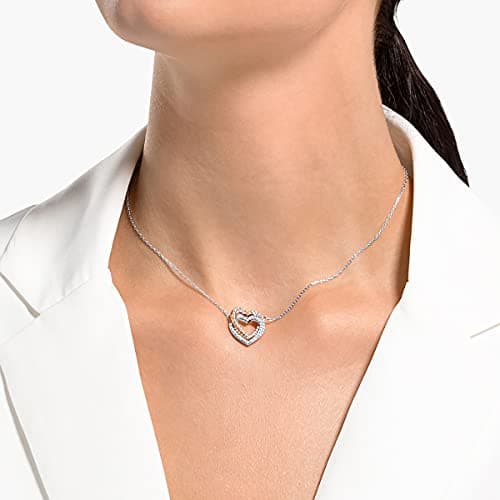 Swarovski Infinity Heart Jewelry Collection - Rose Gold & Rhodium Tone Finish Necklaces and Bracelets for Women
| Swaro