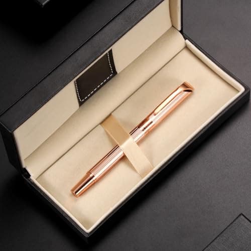 Rollerball Pen Liquid Ink Pens for Women Luxury Box G5 (Rose Gold) Executive Office Birthday Gift
