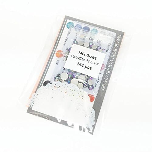 SWAROVSKI CRYSTAL PARADISE SHINE Rhinestones Nail Art for Beauty Enthusiasts at Home Party Events SS5-SS30 Sizes 144pcs