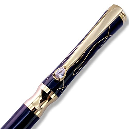 Lachieva Lux Nice Elegant Crystal Executive Metal Ballpoint Pen for Women - Barbie Pink